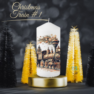 Stumpenkerze, Christmas-Train #1