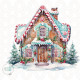 Stumpenkerze, Gingerbread-House #1