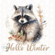 Stumpenkerze, Winter-Raccoon #1