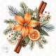 Stumpenkerze, Christmas-Boutonnieres #1